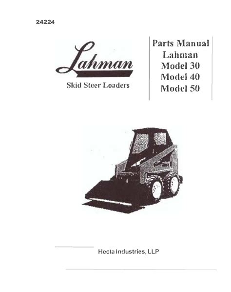 lahman skid loader manual